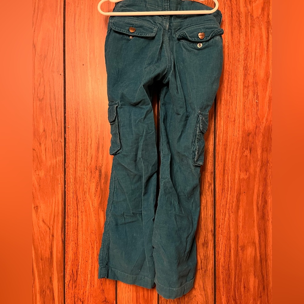 Carhart Teal Corduroy pants size 8